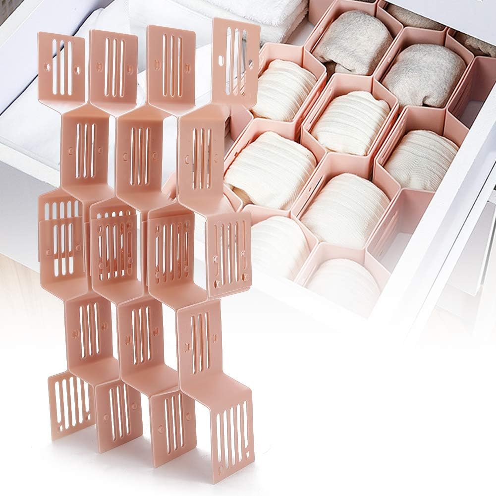 12pcs/set Adjustable Drawer Honeycomb Clapboard Plastic DIY