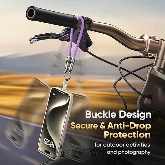Universal Cell Phone Strap with Built-in 240W USB C Charging Cable & Data Transfer