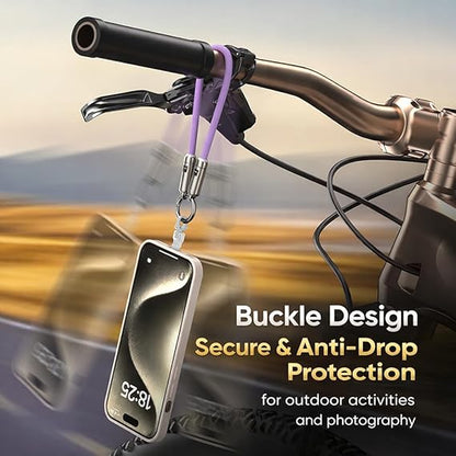 Universal Cell Phone Strap with Built-in 240W USB C Charging Cable & Data Transfer