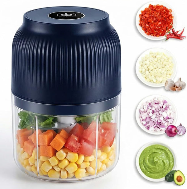 300ml Capacity Electric Garlic Chopper Rechargeable