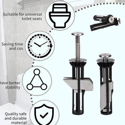 Universal Toilet Seat Bolt Kit - Quick Release, Easy to Install