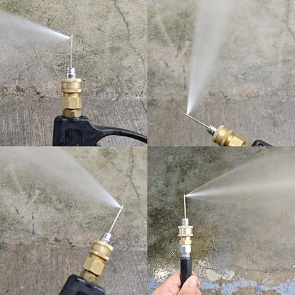 4pcs High Pressure Washer Nozzles Set for Washer Water Heater Stainless Steel Flush Kit