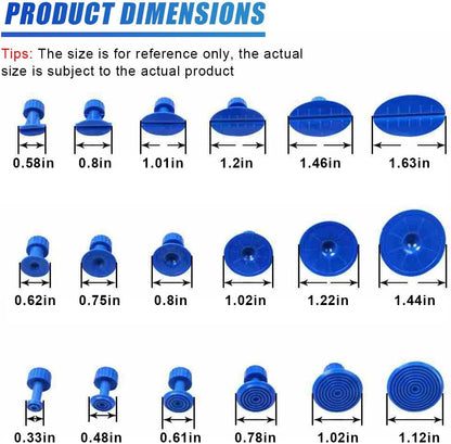 18Pcs/set Car Dent Puller Kit, Paintless Auto Dent Removal Tool