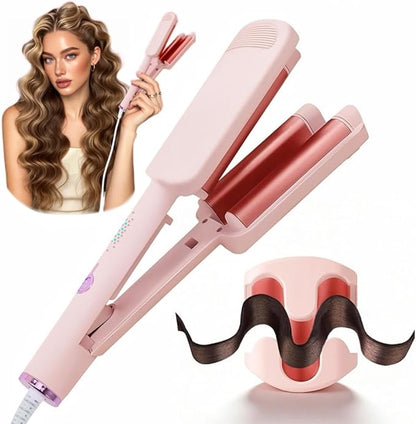 1.25 Inch 3 Barrel Ionic Curling Iron Hair Waver