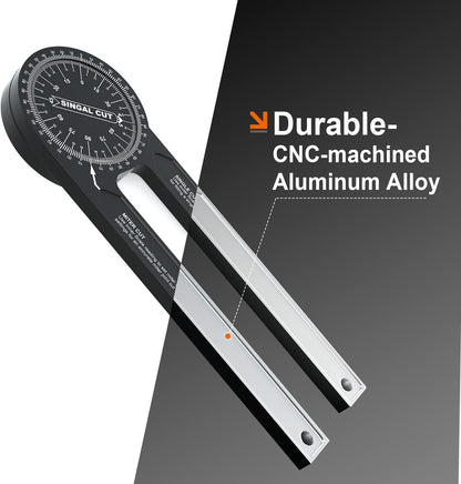 Aluminum Miter Saw Protractor, 7.3-Inch Angle Finder