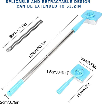 Baseboard Mop Set Lightweight Retractable Handle