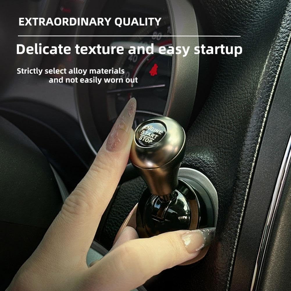 Car Joystick Push Start Button Cover, Car Starter Engine Start Stop Button Cover