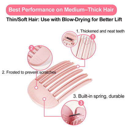 Root Clips for Curly Hair Volume, Magic Volumizing Hair Clips for Creating Fluffy Bangs & Lifting Roots