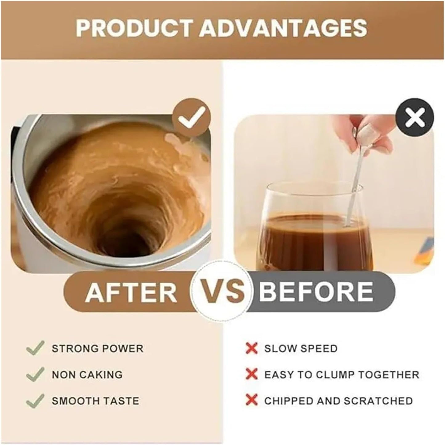 Electric Coffee Self Mixing Mug - Waterproof Rechargeable Automatic Magnetic Cup For Coffee