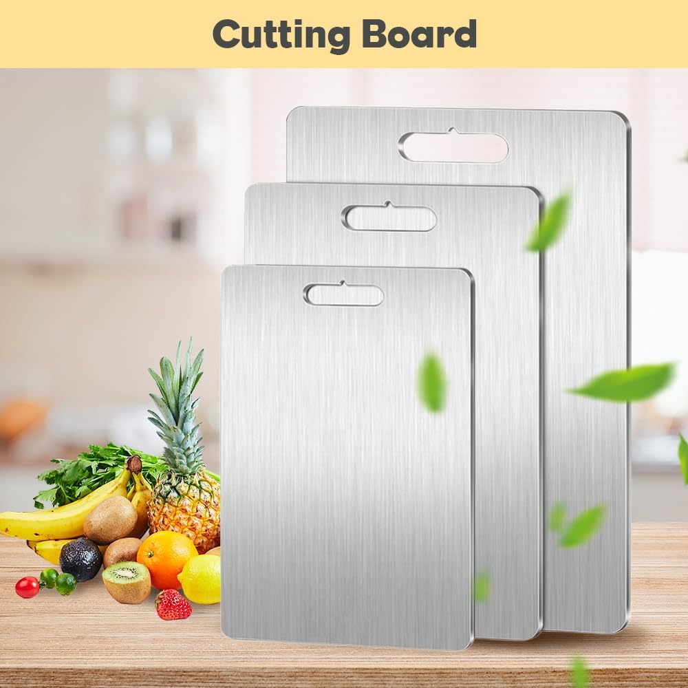 New Titanium Cutting Board - 100% Pure Titanium Cutting Boards for Kitchen