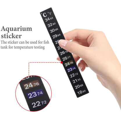 10Pcs Aquarium Temperature Sticker Strips