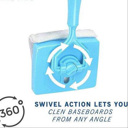 Baseboard Mop Set Lightweight Retractable Handle