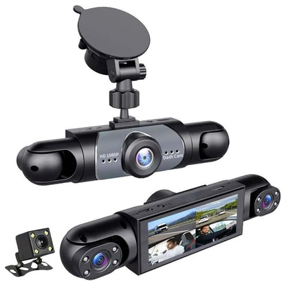 Full View Car Dashcam System,360° 4 Channel Dash,1080P Full HD Recording, Infrared Night Vision