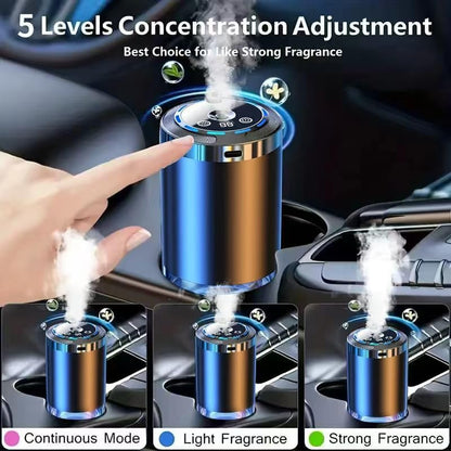 Smart Car Air Freshener Diffuser with Starry Sky Projection and Perfume