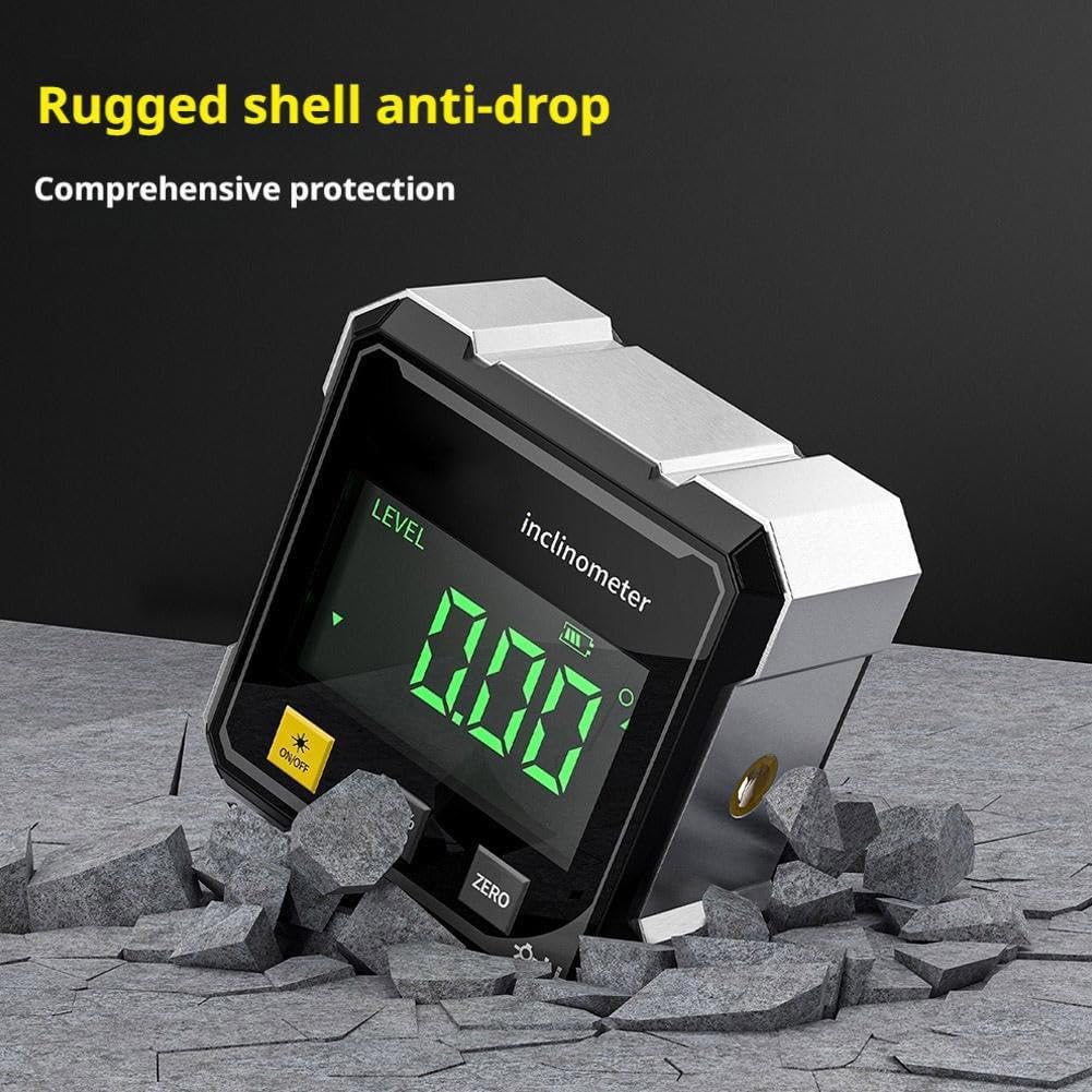 Magnetic Dual Laser Data Inclinometer for Precision Measuring, Table Saw & Woodworking