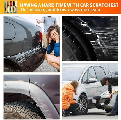 2 In 1 Car Paint Scratch Repair White Automotive Scratches Paint Pen for Erase Car Scratches
