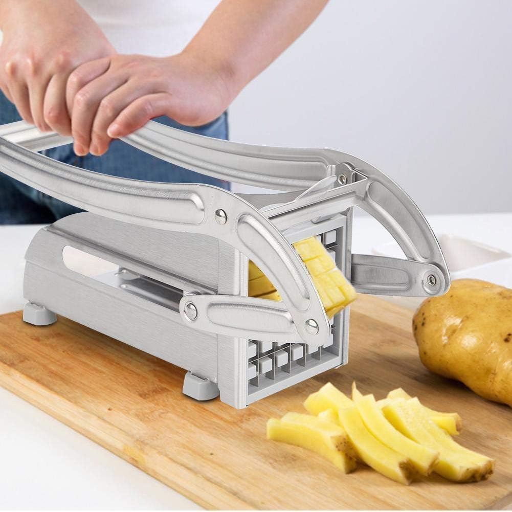 Stainless Steel Potato Cutter with Non-Slip Feet, 2 Blade Size