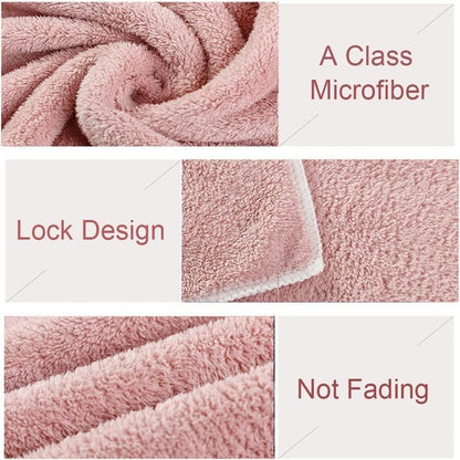 3PC Microfiber Hair Towel Caps, Extrame Soft & Ultra Absorbent