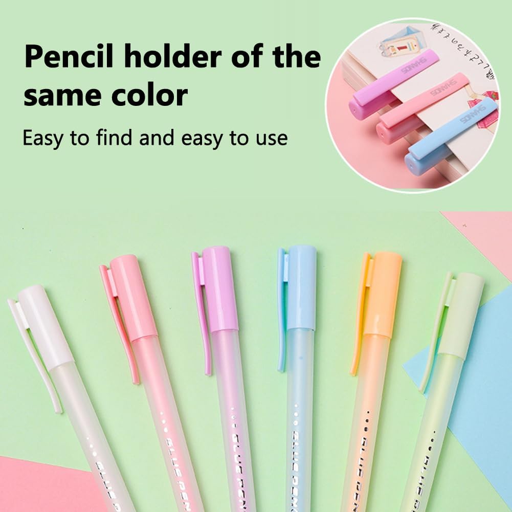 6Pcs Quick Dry Glue Pens, Easy Use Precise Control, Fine Tip Glue Pens for Crafting