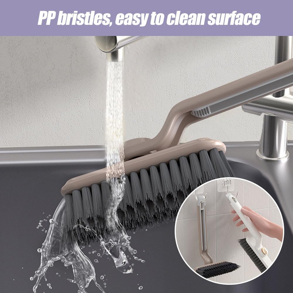 2Pcs Multi-Function Rotating Crevice Cleaning Brush, 360° Rotating No Dead Corners Crevice Gap Brush