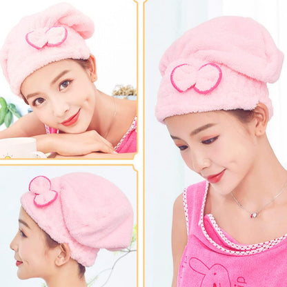 3pcs Microfiber Hair Drying Caps Set -  Super Absorbent Quick Dry Hair Turban for Girls and Women