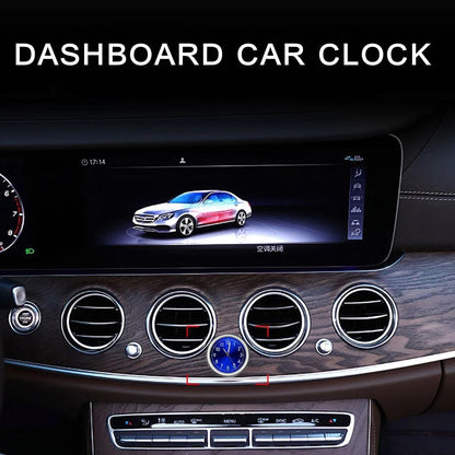 Mini Car Clock for Dash with Adhesive Sticker & Vent Clip - Luminous Decoration