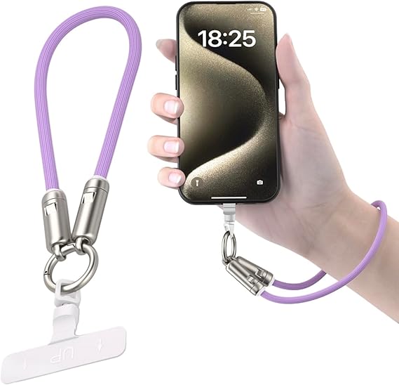Universal Cell Phone Strap with Built-in 240W USB C Charging Cable & Data Transfer