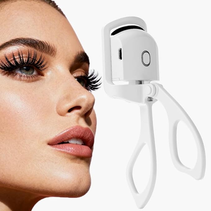 Mini Portable Electric Eyelash Curler for Women -15s Quick Heat, 2-Temperature Control, Anti-Burn Protection
