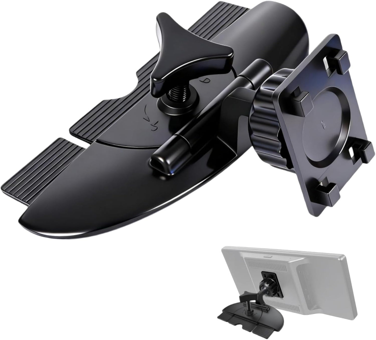 CD Slot CarPlay Screen Mount for 7–10.5" Displays, Stable Anti-Vibration Holder for CarPlay & Android Auto Screens