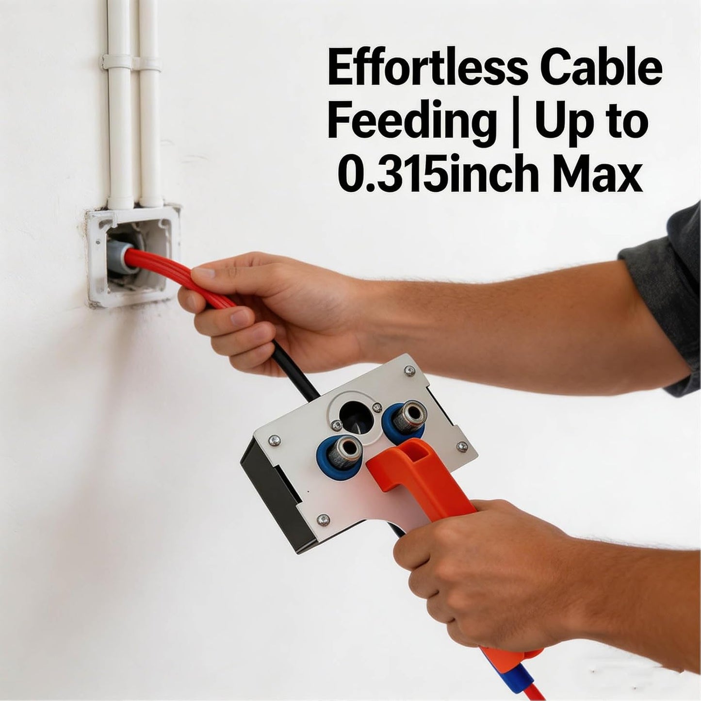 Efficient Cable Pulling Tool - 0.3inch Max Cable Wire Tool for Conduit & Pipe Threading