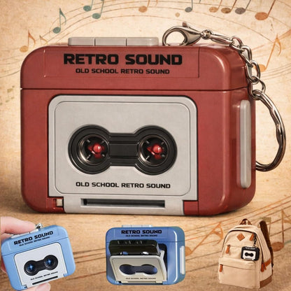 Creative Mini Tape Recorder Keychain – Portable Retro Recorder