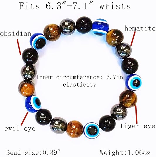 Amazing Gemstone Ultimate Triple Protection Bracelets for Men Women