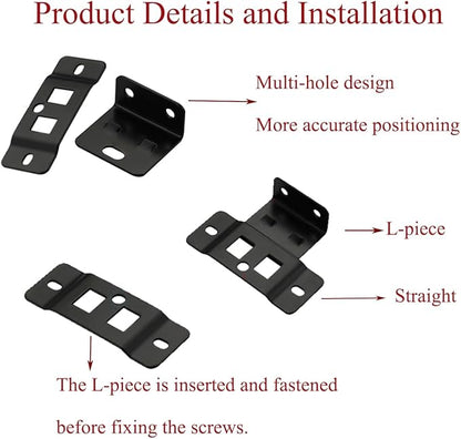 8 Pack Quick Fitting Furniture Joint Bracket, Duty Corner Brace Joint Right Angle Bracket