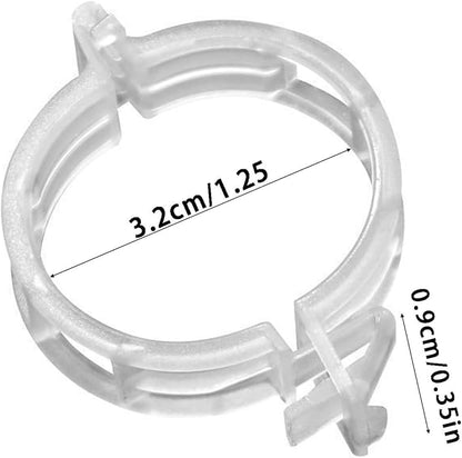 100 Pcs Plastic Trellis Plant Support Clips for Support, Grape and Tomato Vine, Vegetables Plants