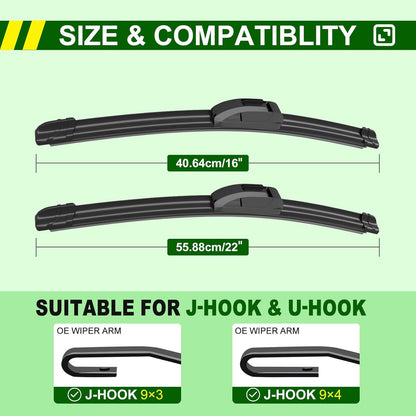 1 Pair Wipers Replacement Windshield Wiper Blades Replacement Original Equipment