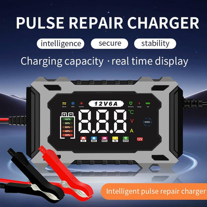 6-Amp 12V Smart Car Battery Charger, Battery Maintainer Trickle Charger with Desulfator