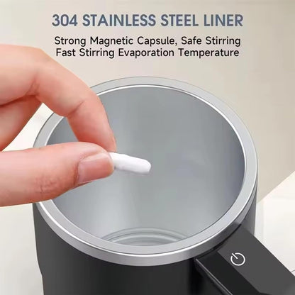 Electric Coffee Self Mixing Mug - Waterproof Rechargeable Automatic Magnetic Cup For Coffee