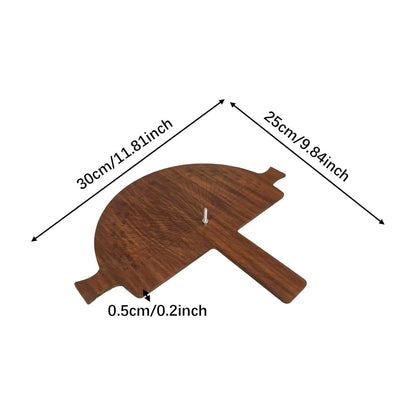 Handcrafted Birch Wood Precision Angle Finder – Engraved Protractor for Accurate Measurements