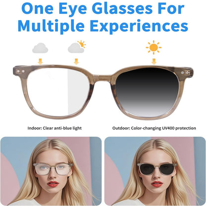 Bluetooth Translation Glasses with Speakers Smart Audio Sunglasses with AI Translation (160+Languages)