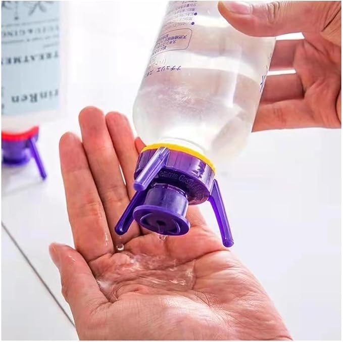 3-Size Leak-Proof Inverted Bottle Emptying Cap Kit - Fits Most Plastic Bottles to Reduce Waste