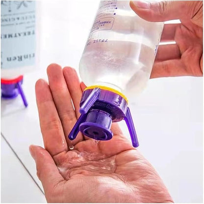 3-Size Leak-Proof Inverted Bottle Emptying Cap Kit - Fits Most Plastic Bottles to Reduce Waste