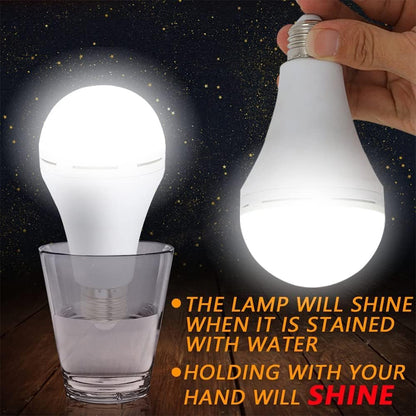 2Pcs/set Rechargeable Light Bulbs Battery Operated Powered Backup