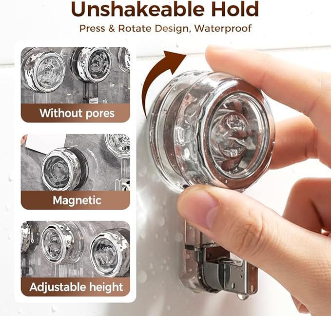 4Pcs Heavy Duty Suction Cup Hooks,Suction Cup Hooks for Shower