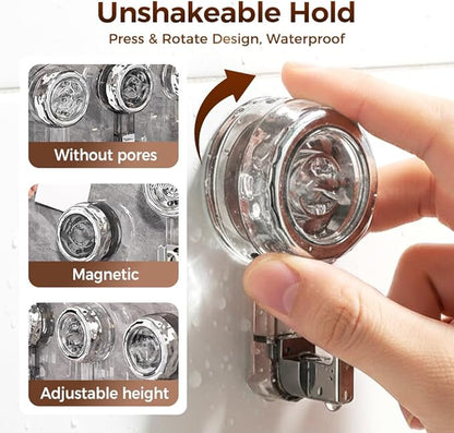 4Pcs Heavy Duty Suction Cup Hooks,Suction Cup Hooks for Shower