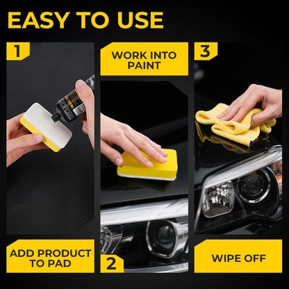 Car Scratch Remover Wax - Universal Premium Polishing Compound for Deep Scratches,  with Sponge and Cloth