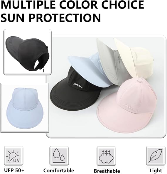 Sun Hats for Women Outdoor Wide Brim UV Protection Hollow Top