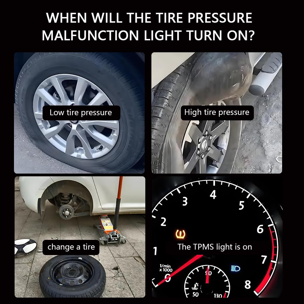 150PSI Digital Tire Pressure Gauge - 2 in 1 Tire Pressure Monitoring Sensor Activation Tool, 2 Mins Quick Reset