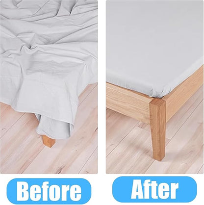 4Pcs/Set Bed Sheet Holder Straps, Upgrade Non Slip Fitted Sheet Holders for Corners