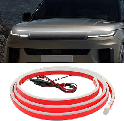 59 Inch Exterior Car LED Hood Light Strip, Flexible Waterproof Dynamic Scan Start Up Hoodbeam Lights