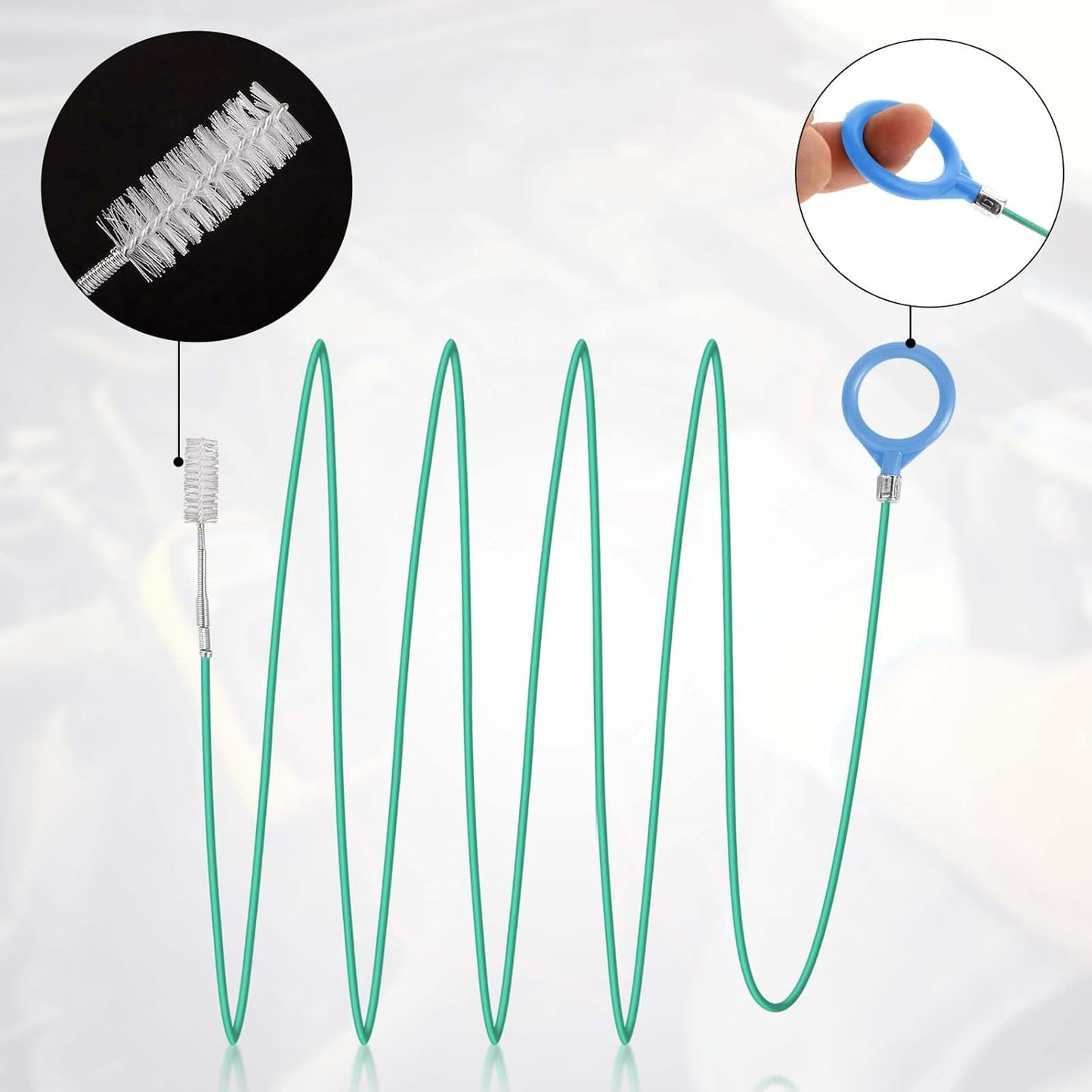 Auto Sunroof Drain Cleaning Tool, 197in Tube Cleaning Brush